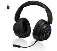 The G-Lab - Korp Iridium - Casque Gaming Sans Fil 2.4GHz & Bluetooth, Audio Haute Qualité, Micro Détachable, Autonomie 45H, RGB, Oreillettes Similicuir - Casque gaming PS5,PS4,PC, SWITCH, ANDROID, IOS