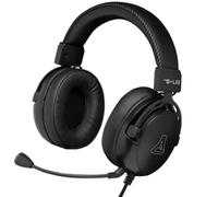 The G-Lab - Korp Titanium - Casque Gaming PS5/PS4/ PC/Xbox Casque Gamer Filaire, Jack 3.5 mm, Son Stéréo Haute qualité - avec Télécommande - Microphone détacheable - New