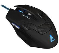 THE G-LAB - Kult 80 Souris Gaming Professionnel | 6-Boutons | USB | Revêtement Soft-touch | 2400 dpi | Rétroéclairage 6-Couleurs | Compatible avec Windows & Mac | Accessoires Gaming