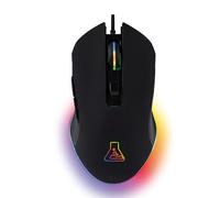 The G-Lab Kult Helium Pro - Souris Gamer Filaire USB - Capteur Optique 800 à 12800 DPI - Rétroéclairage LED 7 Couleurs - Souris Silencieuse 6 Boutons - Compatible PC, PS4, PS5 et Xbox