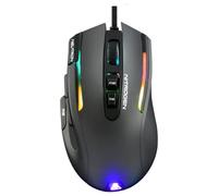 The G-Lab Kult Nitrogen Neutron Souris Gamer Filaire Haute Précision - Capteur Optique 7200 DPI, RGB, 9 Boutons Programmables, Ultra Légère, Idéale MOBA/FPS - Compatible PC/PS4/Xbox One - Noire