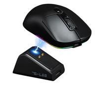 Souris gamer compétitif + base de charge HUB - Avec ou sans fil - THE G-LAB - KULT-TITAN PRO - RGB - 12000 DPI - Noir