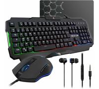 The G-Lab Combo Helium clavier Souris incluse Gaming USB AZERTY Français Noir