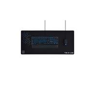 The G-Lab Pad Yttrium - Tapis de souris gaming 900x400mm Noir, surface motif, mousse/polyester, base antidérapante, bords cousus, épaisseur 4mm.