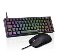 The G-Lab - Pack Clavier & Souris - Combo Titanium - Clavier 65% Switch Rouge & Souris 12800 DPI RGB