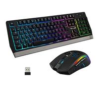 The G-Lab Combo Tungsten (ES) - Ensemble clavier/souris sans fil pour gamer - interrupteurs à membrane - capteur optique 2400 dpi -