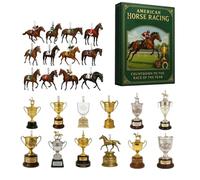The Game advennt calendar - advennt calendar Horse Club 2025 | Countdown Calendars Racehorse Trophies Decorations Bracelets DIY Children