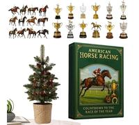The Game Advennt Calendar - Calendrier Advennt Horse Club 2025 | Countdown Calendars Racehorse Trophies Decorations Bracelets DIY Children