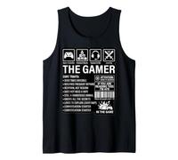 The Gamer Core Traits Funny Gaming Video Game Humour Débardeur