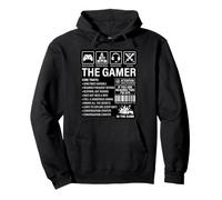 The Gamer Core Traits Funny Gaming Video Game Humour Sweat à Capuche
