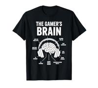 The Gamer's Brain Casque de Jeu Amusant Motif Nerd T-Shirt