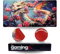 The Gaming Mat Company Tapis de Jeu & Souris MTG - 28" x 14" - Compatible Magic The Gathering, YU-Gi-Oh. Grand Tapis Souris & Cartes, modèle Flower Dragon