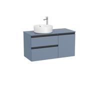 The gap meuble 2t+1p pr vasq à gche 1000 mm bleu mat/ poignées noires - ROCA A851957548