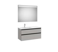 The Gap Pack 2T Lavabo À Gauche 1000Mm Gris Moyen Mat/Poignées Noires - ROCA A851514547