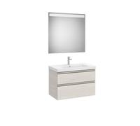 The gap pack 2t lavabo mural 800mm frêne nordic/poignées nickel mat - ROCA A851975434