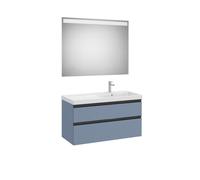 The gap pack 2t lavabo mural droite 1000mm bleu mat/ poignées noires - ROCA A851978548