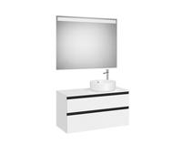 The gap pack 2t pour vasque à droite 1000mm blanc mat/poignées noires - ROCA A851972509