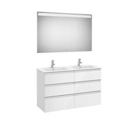 The Gap Pack 3T 1200Mm (Unik+Miroir) Blanc Brillant - ROCA A851524806