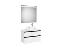 The Gap Pack Pour Vasque À Poser 800Mm Blanc Mat/Poignées Noires - ROCA A851532509