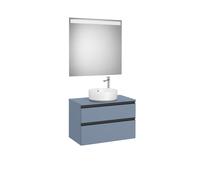 The Gap Pack Pour Vasque À Poser 800Mm Bleu Mat/ Poignées Noires - ROCA A851532548