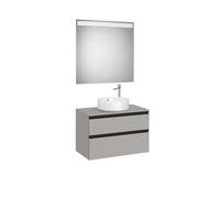 The Gap Pack Pour Vasque À Poser 800Mm Gris Moyen Mat/Poignées Noires - ROCA A851532547