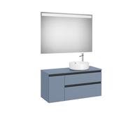 The Gap Pack Pour Vasque À Poser À Droite 1100Mm Bleu Mat/ Poignées Noires - ROCA A851535548