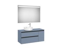 The Gap Pack Pour Vasque À Poser À Gauche 1100Mm Bleu Mat/ Poignées Noires - ROCA A851536548