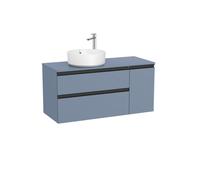 The Gap Pour Lavabo À Gauche 1100 Mm Bleu Mat/ Poignées Noires - ROCA A851505548