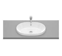 The gap round vasque à encastrer non percée avec trop plein 55x39x4 cm - ROCA A3270Y5000