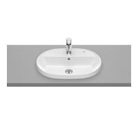 The gap round vasque à encastrer percée 1 trou avec trop plein 55x40x4 cm - ROCA A3270Y6000