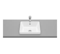 The gap square vasque à encastrer non percée avec trop plein 39x37x4 cm - ROCA A3270Y7000