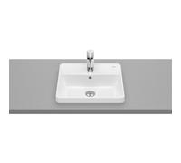 The gap square vasque à encastrer percée 1 trou avec trop plein 42x39x4 cm - ROCA A3270Y9000