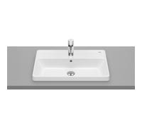 The gap square vasque à encastrer percée 1 trou avec trop plein 60x39x4 cm - ROCA A3270YA000