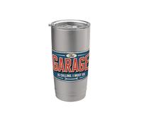 The Garage Is Calling I Must Go Gobelet isotherme en acier inoxydable double paroi