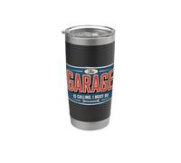 The Garage Is Calling I Must Go Gobelet isotherme en acier inoxydable double paroi