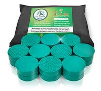 The Garden Gecko Lot de 20 pieds invisibles en caoutchouc EPDM robustes pour pots de fleurs et pots de fleurs d'extérieur - Prise en main antidérapante et drainage amélioré - Vert jardin