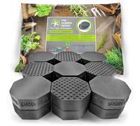 The Garden Gecko Lot de 20 Pieds Invisibles pour Pots de Fleurs et Pots de Fleurs en Caoutchouc Solide avec Surface antidérapante améliorée | Octogone | Givré Mat