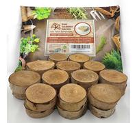 The Garden Gecko Lot de 24 pieds invisibles pour pots de fleurs et pots de fleurs en bouleau EPDM massif Édition bois de bouleau