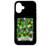 The Gardener Tarot Carte de Tarot Squelette pour Amoureux des Plantes Coque pour iPhone 16