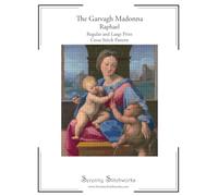 The Garvagh Madonna Cross Stitch Pattern - Raphael: Regular and Large Print Cross Stitch Pattern