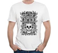 The Gaslight Anthem Band Skull Logo Unique Men's T Shirt White XXL