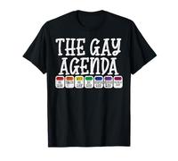 The Gay Agenda Funny Hétéro Allié LGBTQ Gay Pride Month T-Shirt