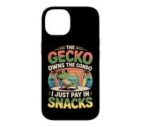 The Gecko Owns The condo; I Just Pay in Snacks. Hawaii Coque pour iPhone 14