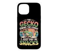 The Gecko Owns The condo; I Just Pay in Snacks. Hawaii Coque pour iPhone 15