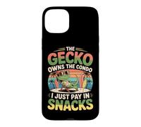 The Gecko Owns The condo; I Just Pay in Snacks. Hawaii Coque pour iPhone 15 Plus