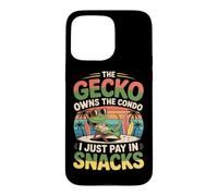 The Gecko Owns The condo; I Just Pay in Snacks. Hawaii Coque pour iPhone 15 Pro Max
