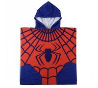 The Geeky Pop Poncho de Plage à Capuche Spider-Man Marvel - 55x110 cm - Garçon - Léger et à séchage Rapide - Poncho de Bain Officiel Marvel Spider-Man