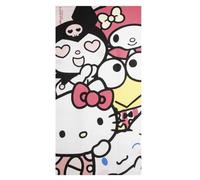 The Geeky Pop Serviette de Plage Enfant Hello Kitty - 70 x 140 cm - Douce, Légère et Séchage Rapide - Plage & Piscine - Cadeau Été