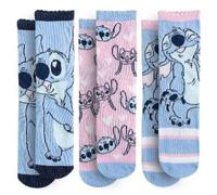 The Geeky Pop Stitch - Lot de 3 paires de chaussettes femme - Chaussettes fantaisie | Chaussettes Stitch fille ou adulte (FR/ES, Numérique, 30, Taille normale)