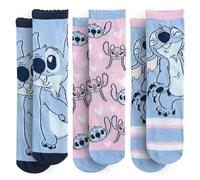 The Geeky Pop Stitch - Lot de 3 paires de chaussettes femme - Chaussettes fantaisie | Chaussettes Stitch fille ou adulte (FR/ES, Numérique, 34, Taille normale)